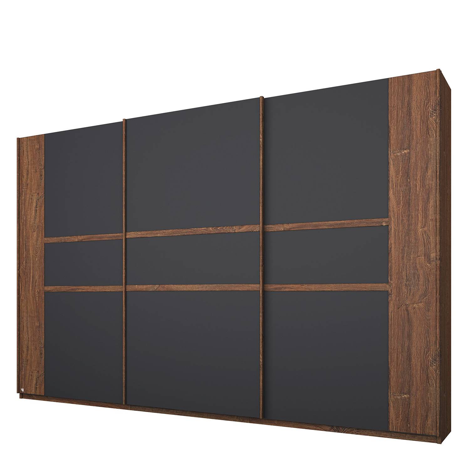 Rauch Pack´s Schwebetürenschrank Bernau Graumetallic 271x210x62 cm (BxHxT) 3-türig Spanplatte Modern von rauch Orange