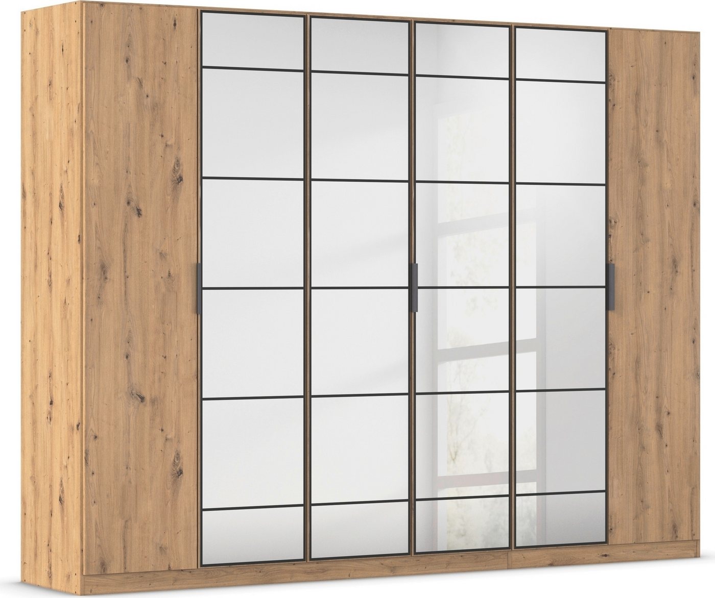 rauch Drehtürenschrank Kleiderschrank Schrank Garderobe Schlafzimmerschrank ACERO Mitteltüren mit Spiegel in moderner Loft-Optik MADE IN GERMANY rauch Drehtürenschrank Kleiderschrank Schrank Garderobe Schlafzimmerschrank ACERO Mitteltüren mit Spiegel in moderner Loft-Optik MADE IN GERMANY von rauch
