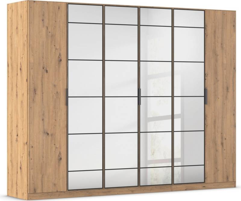 rauch Drehtürenschrank Kleiderschrank Schrank Garderobe Schlafzimmerschrank ACERO Mitteltüren mit Spiegel in moderner Loft-Optik MADE IN GERMANY von rauch