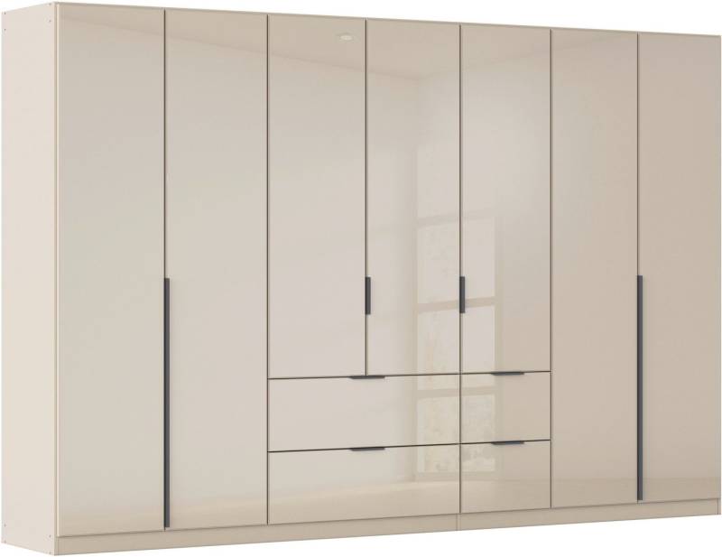 rauch Drehtürenschrank Kleiderschrank Kleiderschränke Schrank Garderobe AGORDO mit Glasfront (in zwei Griff-Farben mit Glasfront) mit Außenschubkästen, in 6 Breiten und 2 Höhen MADE IN GERMANY von rauch