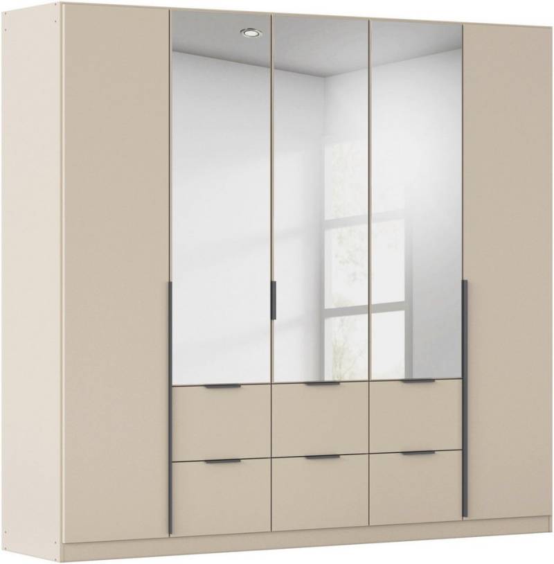 rauch Drehtürenschrank Kleiderschrank Schrank Garderobe AGORDO mit Dekor- oder Hochglanzfront (in zwei Griff-Farben mit Dekor- oder Hochglanzfront) mit Außenschubkästen, in 6 Breiten und 2 Höhen MADE IN GERMANY von rauch