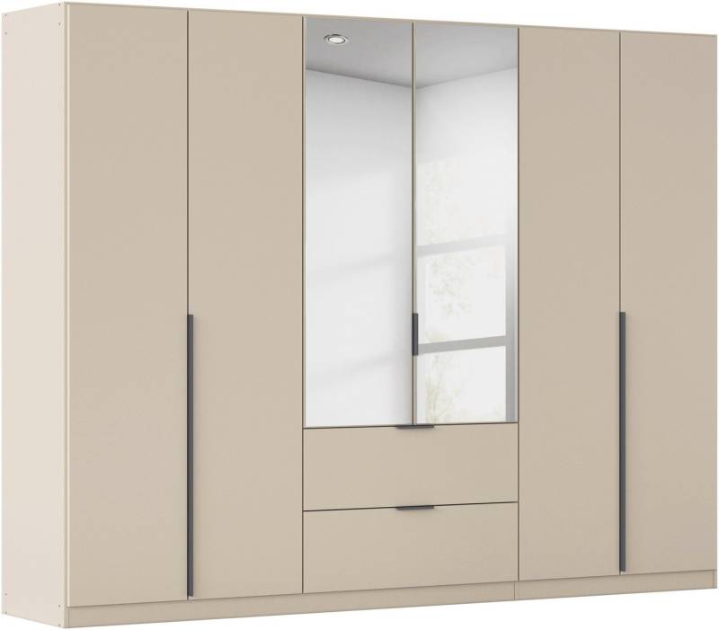 rauch Drehtürenschrank Kleiderschrank Schrank Garderobe AGORDO mit Dekor- oder Hochglanzfront (in zwei Griff-Farben mit Dekor- oder Hochglanzfront) mit Außenschubkästen, in 6 Breiten und 2 Höhen MADE IN GERMANY von rauch