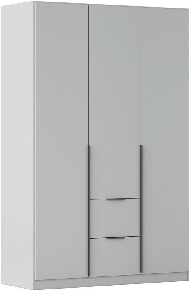 rauch Drehtürenschrank Kleiderschrank Schrank Garderobe AGORDO mit Dekor- oder Hochglanzfront (in zwei Griff-Farben mit Dekor- oder Hochglanzfront) mit Außenschubkästen, in 6 Breiten und 2 Höhen MADE IN GERMANY von rauch