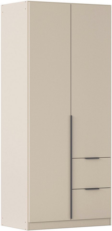 rauch Drehtürenschrank Kleiderschrank Schrank Garderobe AGORDO mit Dekor- oder Hochglanzfront (in zwei Griff-Farben mit Dekor- oder Hochglanzfront) mit Außenschubkästen, in 6 Breiten und 2 Höhen MADE IN GERMANY von rauch