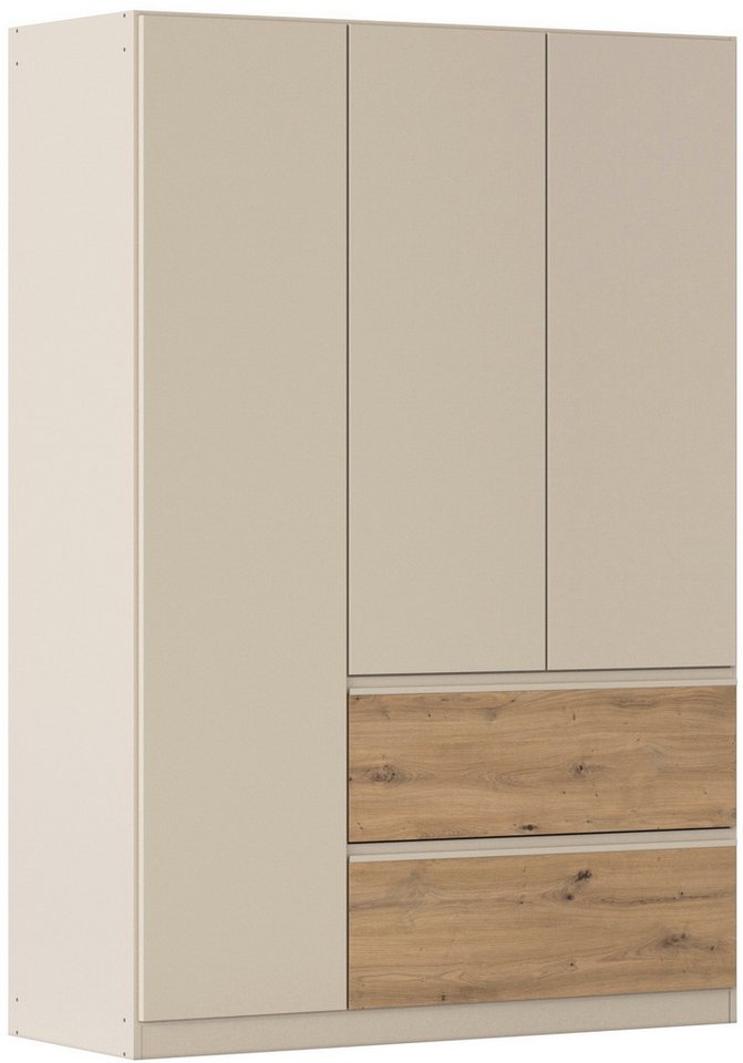 rauch Drehtürenschrank Kleiderschrank Schrank Garderobe Wäscheschrank Schlafzimmer JOEL (in 3 verschiedenen Ausstattungen BASIC/CLASSIC/PREMIUM) mit zwei Schubladen, mit Push-to-Open Funktion MADE IN GERMANY von rauch