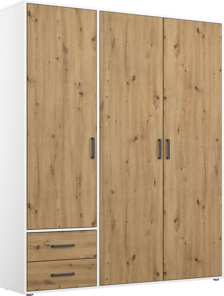 rauch Drehtürenschrank Voyager, Kleiderschrank mit Außenschubkästen, Garderobe (in 3 verschiedenen Ausstattungen BASIC/CLASSIC/PREMIUM) Made in Germany von rauch