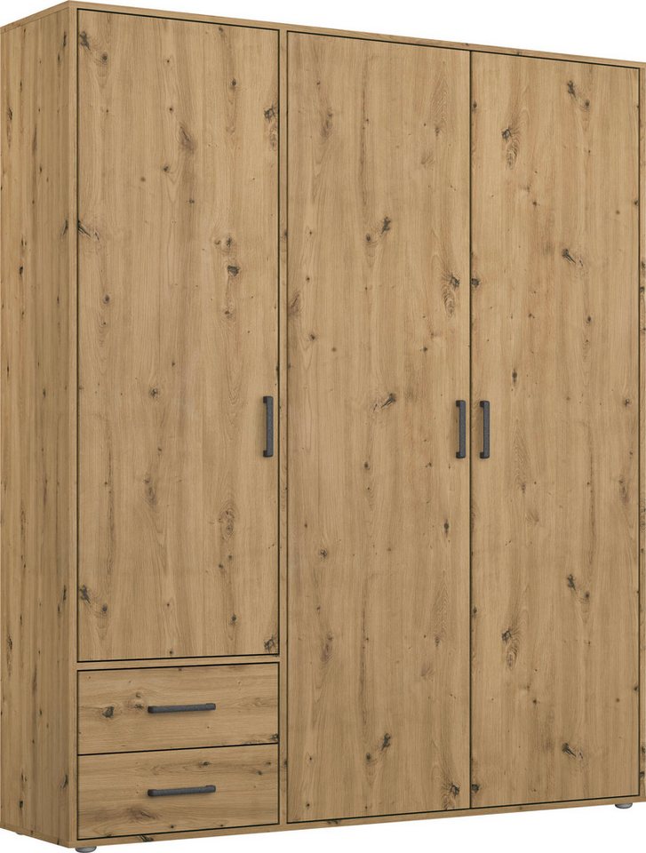 rauch Drehtürenschrank Voyager, Kleiderschrank mit Außenschubkästen, Garderobe (in 3 verschiedenen Ausstattungen BASIC/CLASSIC/PREMIUM) Made in Germany von rauch