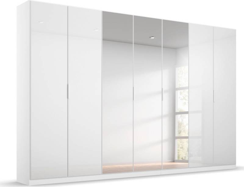 rauch Drehtürenschrank Kleiderschrank Schrank Garderobe KOLUNA mit Glastüren und Spiegel inkl. 2 Innenschubladen sowie extra Einlegeböden MADE IN GERMANY von rauch