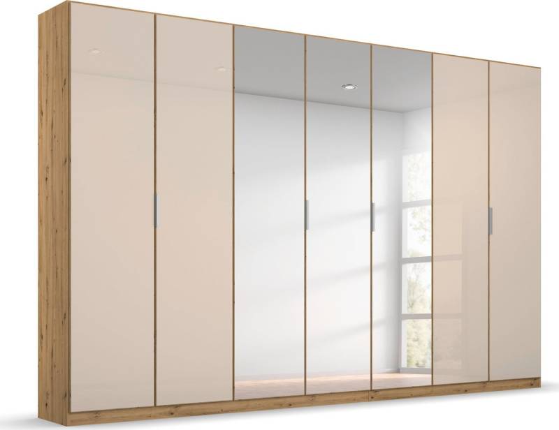 rauch Drehtürenschrank Kleiderschrank Schrank Garderobe KOLUNA mit Glastüren und Spiegel inkl. 2 Innenschubladen sowie extra Einlegeböden MADE IN GERMANY von rauch
