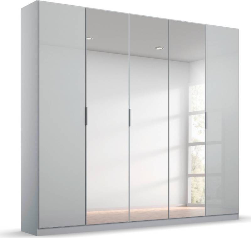rauch Drehtürenschrank Kleiderschrank Schrank Garderobe KOLUNA mit Glastüren und Spiegel inkl. 2 Innenschubladen sowie extra Einlegeböden MADE IN GERMANY von rauch