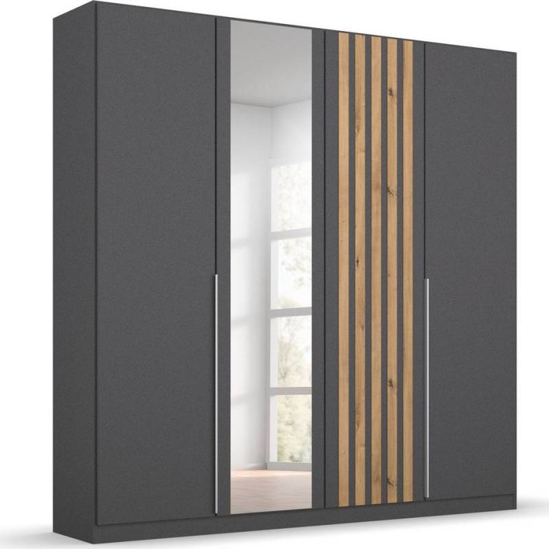 rauch Drehtürenschrank Kleiderschrank Schrank Garderobe Garderobenschrank LAMELLA elegante Lamellen-Auflage in 3D Akustikpaneel Optik MADE IN GERMANY von rauch