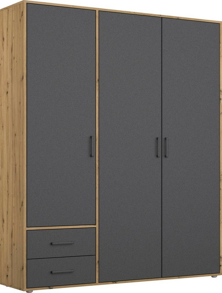 rauch Drehtürenschrank Voyager, Kleiderschrank mit Außenschubkästen, Garderobe (in 3 verschiedenen Ausstattungen BASIC/CLASSIC/PREMIUM) Made in Germany rauch Drehtürenschrank Voyager, Kleiderschrank mit Außenschubkästen, Garderobe (in 3 verschiedenen Ausstattungen BASIC/CLASSIC/PREMIUM) Made in Germany von rauch