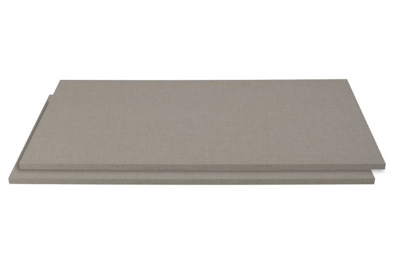 rauch Einlegeboden KRONACH, B 85 x T 45 cm, Grau, Texline Dekor, (2 St), mit 8 Bodenträgern, Made in Germany von rauch
