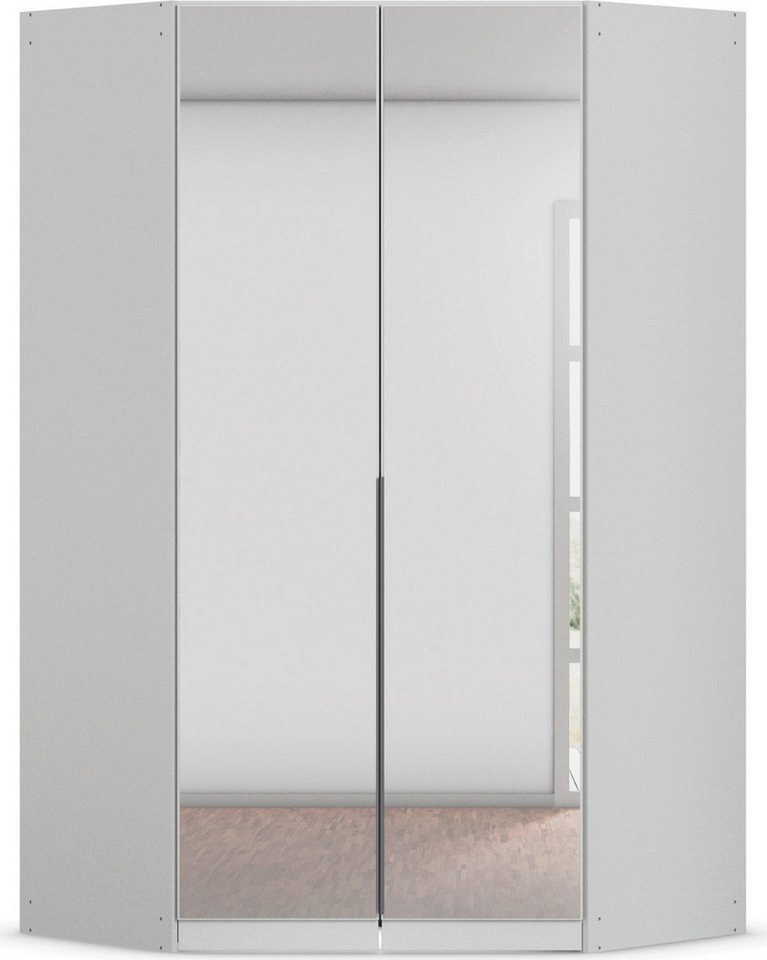 rauch Eckkleiderschrank Kleiderschrank Schrank Ankleidezimmer Schlafzimmer Garderobe AGORDO (in zwei Griff-Farben) mit Spiegeltüren, voll ausgestattet mit viel Stauraum MADE IN GERMANY von rauch