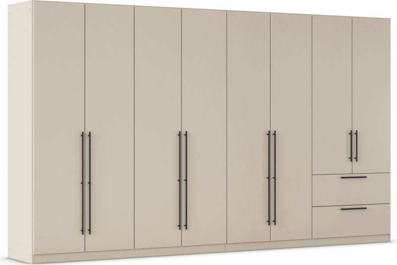 rauch Kleiderschrank Drehtürenschrank Schrank Garderobe Wäscheschrank Schlafzimmer AVOLA (in 3 verschiedenen Ausstattungen BASIC/CLASSIC/PREMIUM) mit hochwertigen Stangengriffen aus Metall in Schwarz MADE IN GERMANY von rauch
