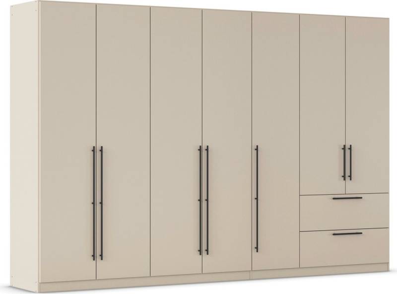 rauch Kleiderschrank Drehtürenschrank Schrank Garderobe Wäscheschrank Schlafzimmer AVOLA (in 3 verschiedenen Ausstattungen BASIC/CLASSIC/PREMIUM) mit hochwertigen Stangengriffen aus Metall in Schwarz MADE IN GERMANY von rauch