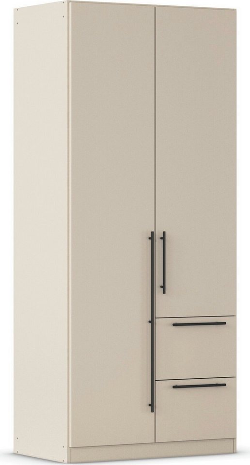 rauch Kleiderschrank Drehtürenschrank Schrank Garderobe Wäscheschrank Schlafzimmer AVOLA (in 3 verschiedenen Ausstattungen BASIC/CLASSIC/PREMIUM) mit hochwertigen Stangengriffen in Schwarz aus Metall MADE IN GERMANY von rauch