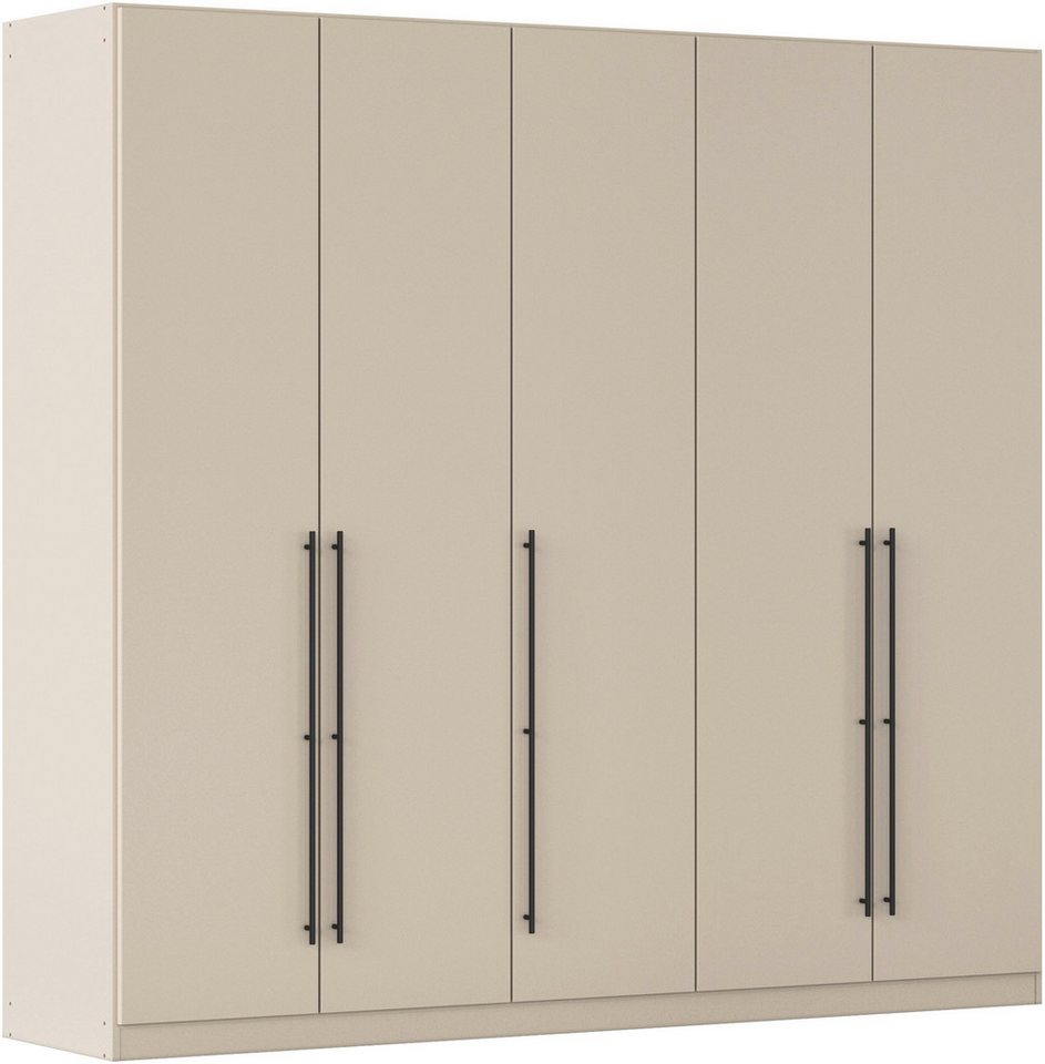 rauch Kleiderschrank Drehtürenschrank Schrank Garderobe Wäscheschrank Schlafzimmer AVOLA (in 3 verschiedenen Ausstattungen BASIC/CLASSIC/PREMIUM) mit hochwertigen Stangengriffen in Schwarz aus Metall MADE IN GERMANY von rauch