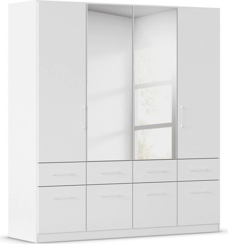 rauch Kleiderschrank Kleiderschrank Schrank Garderobe Wäscheschrank DUNDEE (mit 3 Griff-Varianten) Schubladen in zwei Höhen, optional mit Spiegel MADE IN GERMANY von rauch