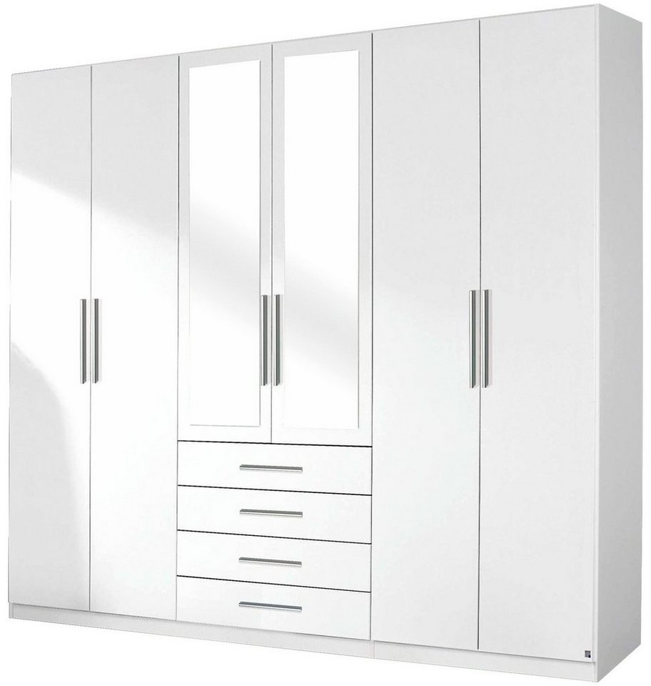 rauch Kleiderschrank KEMPTEN, B 271 x H 210 cm, Alpinweiß, 6 Türen und 4 Schubladen von rauch