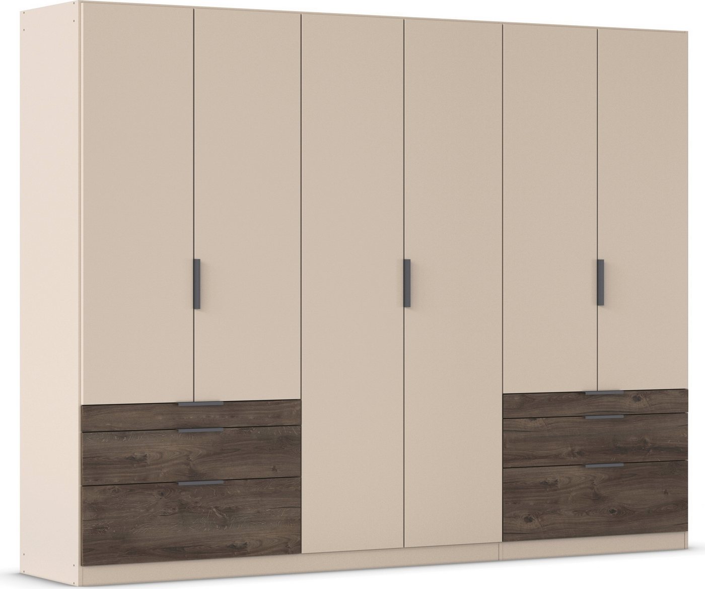 rauch Kleiderschrank Koda (oberer Schubkasten mit praktischer Inneneinteilung) mit symmetrisch angeordneten Schubladen MADE IN GERMANY von rauch