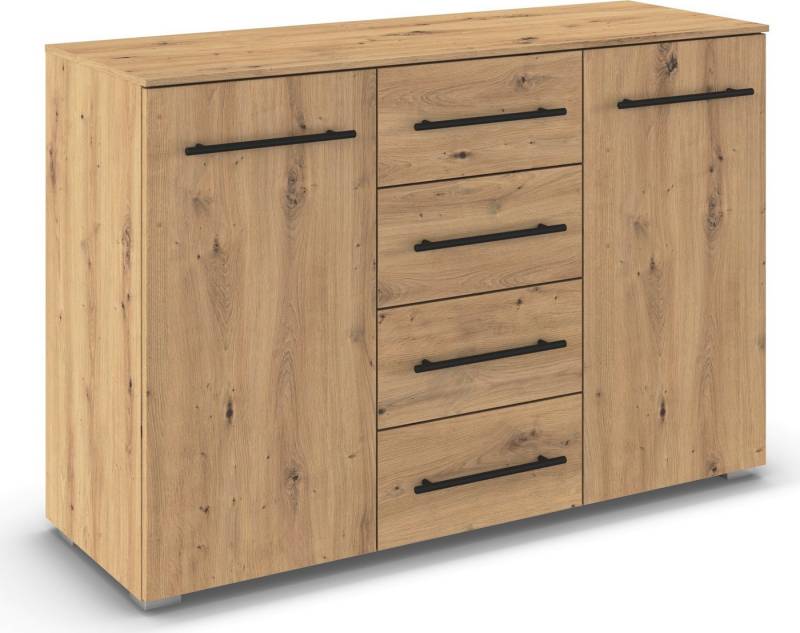 rauch Kombikommode Avola (Breite 120 cm inkl. Soft-Close-Funktion), vier große Schubladen und 2 Türen, mit 4 Einlegeböden MADE IN GERMANY von rauch