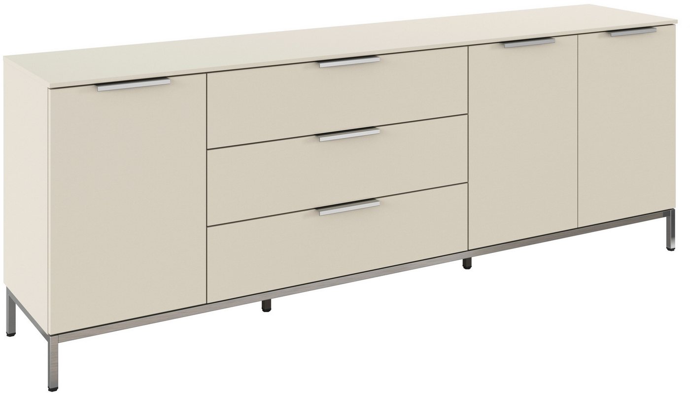 rauch Kombikommode Kommode Türkommode Sideboard Kombikommode FLIPP (Breite 200 cm mit 2 Einlegeböden), 3-türig mit 3 Schubladen und Soft-Close-Funktion von rauch