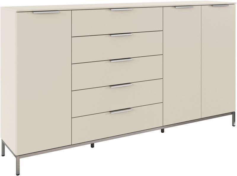 rauch Kombikommode Kommode Türkommode Sideboard Kombikommode FLIPP (Breite 200 cm mit 4 Einlegeböden), 3-türig mit 5 Schubladen und Soft-Close-Funktion von rauch