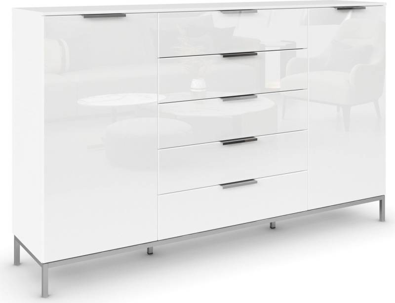 rauch Schubkastenkommode Kommode Türkommode Sideboard Kombikommode FLIPP mit Glasfront (Breite 160/180 cm mit 4 Einlegeböden), 2-trg mit 5 Schubladen und Soft-Close-Funktion, Glasfront, 2 Breiten rauch Schubkastenkommode Kommode Türkommode Sideboard Kombikommode FLIPP mit Glasfront (Breite 160/180 cm mit 4 Einlegeböden), 2-trg mit 5 Schubladen und Soft-Close-Funktion, Glasfront, 2 Breiten von rauch