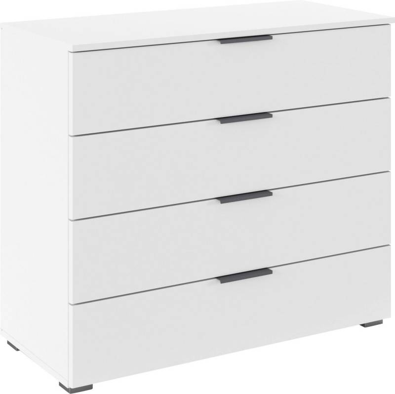 rauch Schubkastenkommode Sideboard Schubladenkommode AGORDO mit Dekor- oder Hochglanzfront (in zwei Griff-Farben), Breite 93 cm mit 4 großen Schubladen für viel Stauraum MADE IN GERMANY von rauch