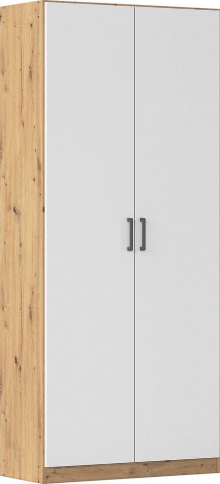 rauch Mehrzweckschrank Garderobe Kleiderschrank Schrank Schuhschrank Putzschrank MINOSA (Breiten 47/69/91/136 cm, Höhen 197/210 cm) In 4 Breiten mit vielen Einlegeböden für viel Stauraum MADE IN GERMANY von rauch