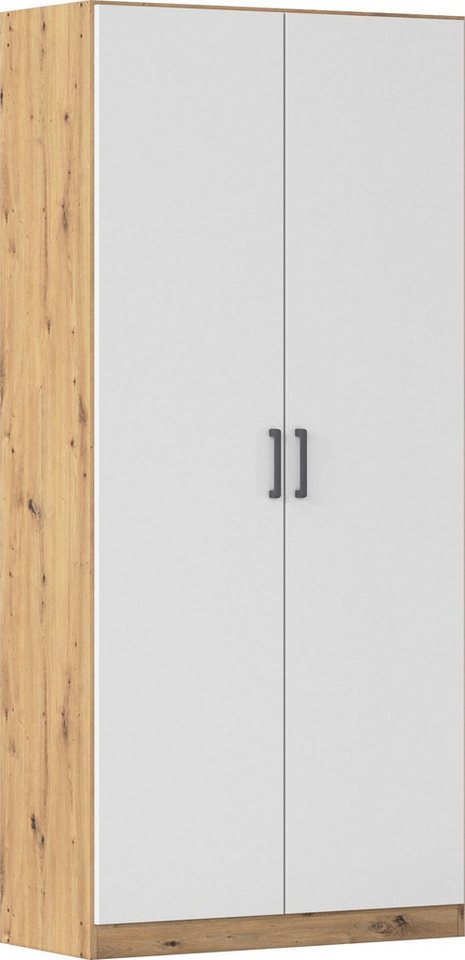 rauch Mehrzweckschrank Garderobe Kleiderschrank Schrank Schuhschrank Putzschrank MINOSA (Breiten 47/69/91/136 cm, Höhen 197/210 cm) In 4 Breiten mit vielen Einlegeböden für viel Stauraum MADE IN GERMANY von rauch