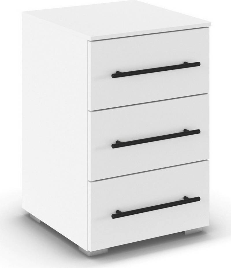 rauch Nachtkommode Nachttisch Nachtkonsole AVOLA in Dekorfront (Breite 40 cm inkl. Soft-Close-Funktion), Beimöbel 40cm breit, 3 Schubladen für viel Stauraum, MADE IN GERMANY von rauch