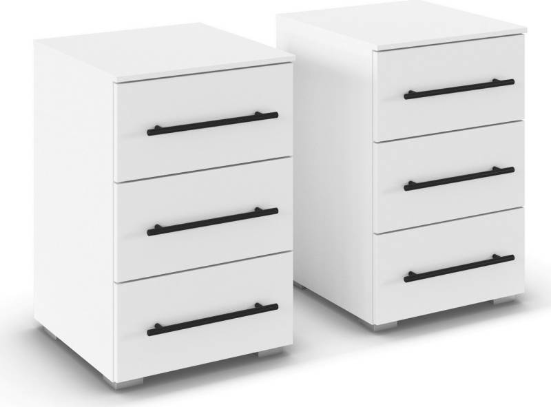 rauch Nachtkommode Nachttisch Nachtkonsole AVOLA in Dekorfront (Set, 2 St., Breite 40 cm inkl. Soft-Close-Funktion), Paar (Breite 40 cm), 3 Schubladen für viel Stauraum, MADE IN GERMANY von rauch