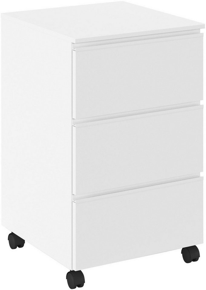 rauch Nachtkommode Joel (Breite 40 cm), drei geräumige Schubladen mit stabilen Rollen MADE IN GERMANY von rauch