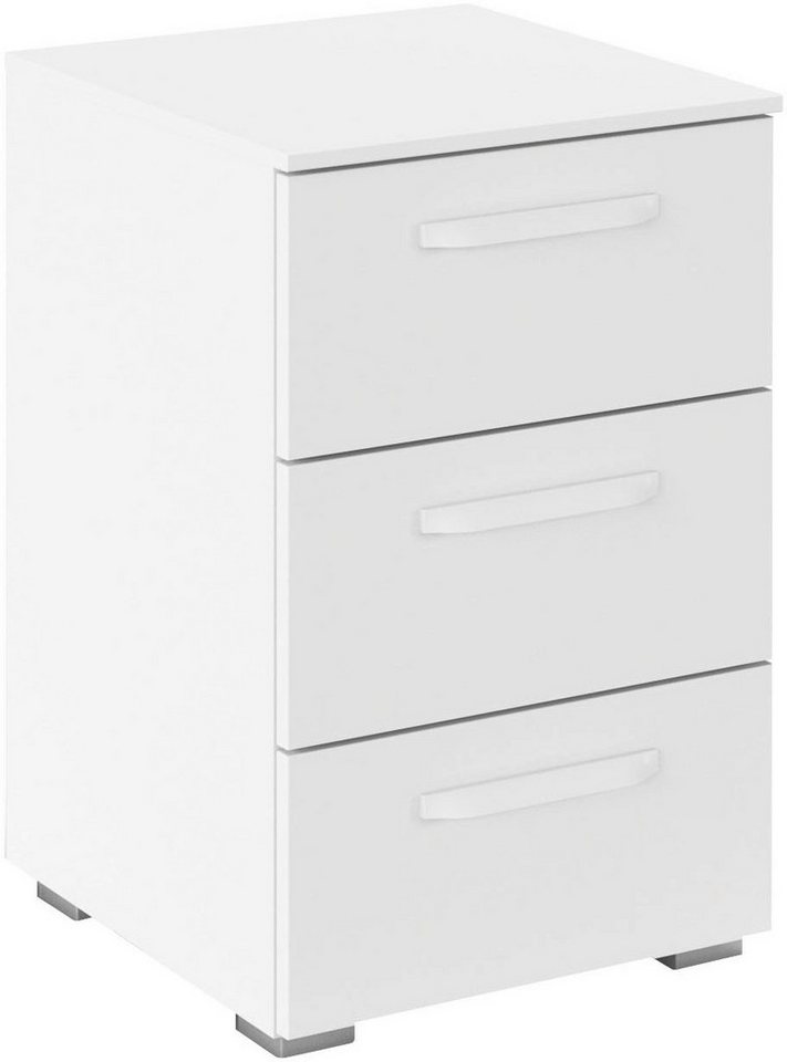 rauch Nachtkommode Nachttisch Nachtkonsole OTELI in Dekor- oder Hochglanzfront (Breite 40 cm inkl. Soft-Close-Funktion), mit 3 geräumigen Schubladen für viel Stauraum MADE IN GERMANY von rauch