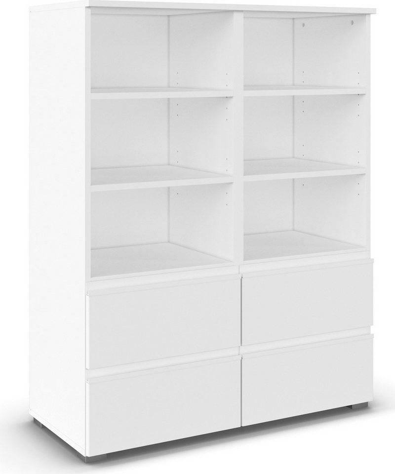 rauch Regalelement Regal Stauraum Bücherregal Standregal JOEL, mit vier Schuladen und sechs offenen Fächern MADE IN GERMANY von rauch