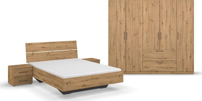 rauch Schlafzimmer-Set Challenger, Schrank in 2 Breiten, Bett in 3 Breiten und 2 Nachttische von rauch