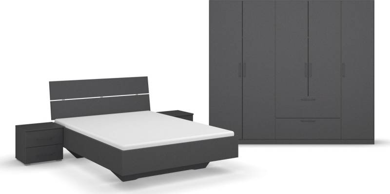 INOSIGN BY RAUCH Schlafzimmer-Set Komplettschlafzimmer Schlafzimmer Challenger (Set 4-teilig), Schrank 2 Breiten, Bett 3 Breiten, 2 Nachttische MADE IN GERMANY von INOSIGN BY RAUCH