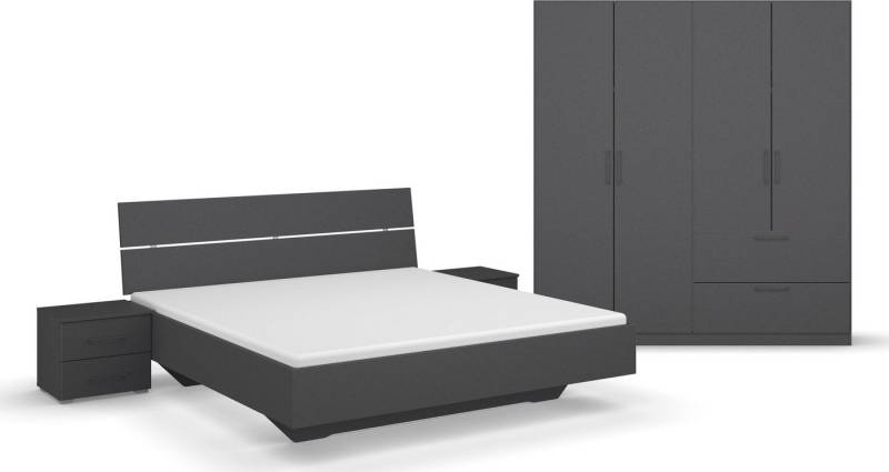 INOSIGN BY RAUCH Schlafzimmer-Set Komplettschlafzimmer Schlafzimmer Challenger (Set 4-teilig), Schrank 2 Breiten, Bett 3 Breiten, 2 Nachttische MADE IN GERMANY von INOSIGN BY RAUCH
