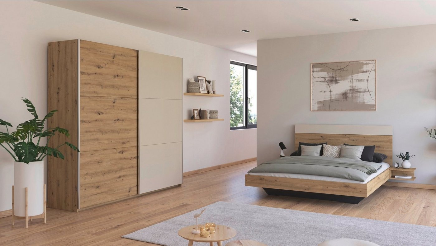 rauch Schlafzimmer-Set Monza, mit Schwebetürenschrank Breite 218 cm, Bettanlage in 2 Breiten von rauch