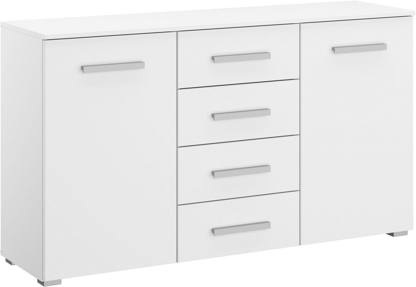 rauch Schubkastenkommode Sideboard Kommode Kombikommode KOLUNA mit Dekorfront (Breite 120 cm), vier große Schubladen, mit insgesamt 4 Einlegeböden MADE IN GERMANY von rauch