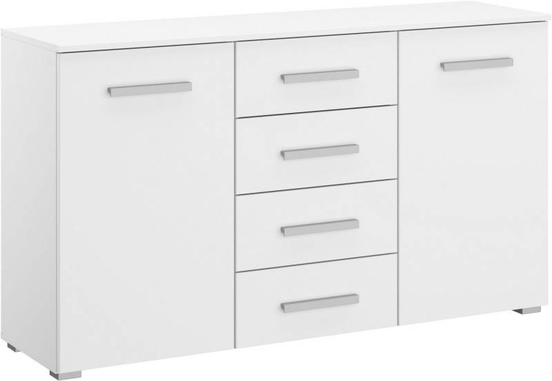 rauch Schubkastenkommode Sideboard Kommode Kombikommode KOLUNA mit Dekorfront (Breite 120 cm), vier große Schubladen, mit insgesamt 4 Einlegeböden MADE IN GERMANY von rauch