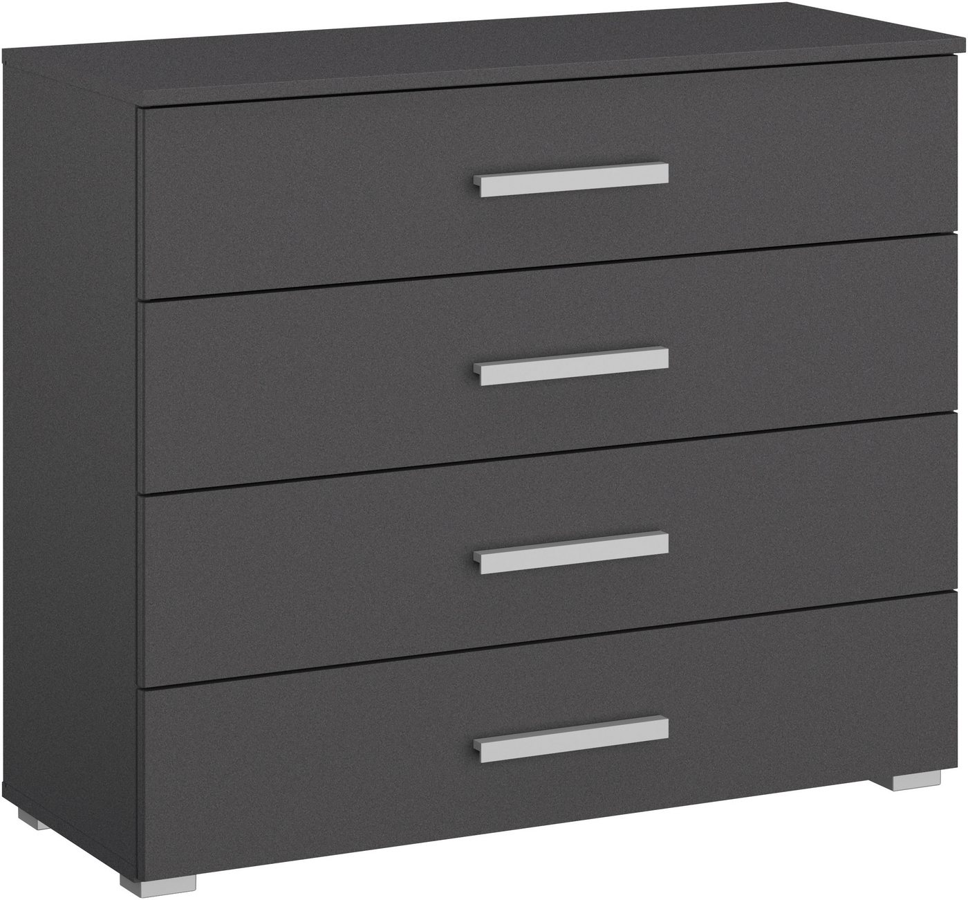 rauch Schubkastenkommode Sideboard Kommode Schubkastenkommode KOLUNA mit Dekorfront (Breite 80 cm), vier große und geräumige Schubladen mit viel Stauraum MADE IN GERMANY von rauch