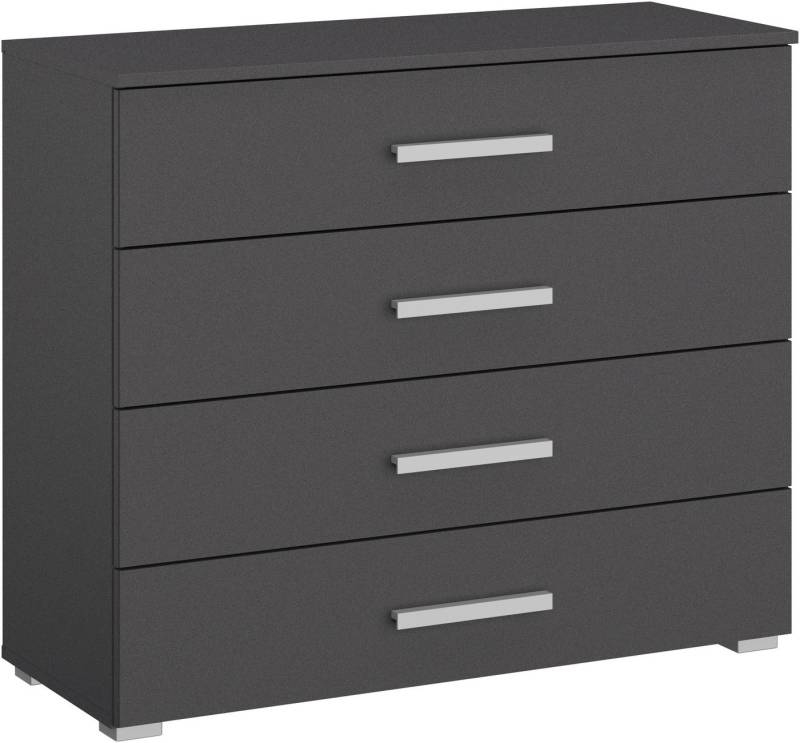 rauch Schubkastenkommode Sideboard Kommode Schubkastenkommode KOLUNA mit Dekorfront (Breite 80 cm), vier große und geräumige Schubladen mit viel Stauraum MADE IN GERMANY von rauch