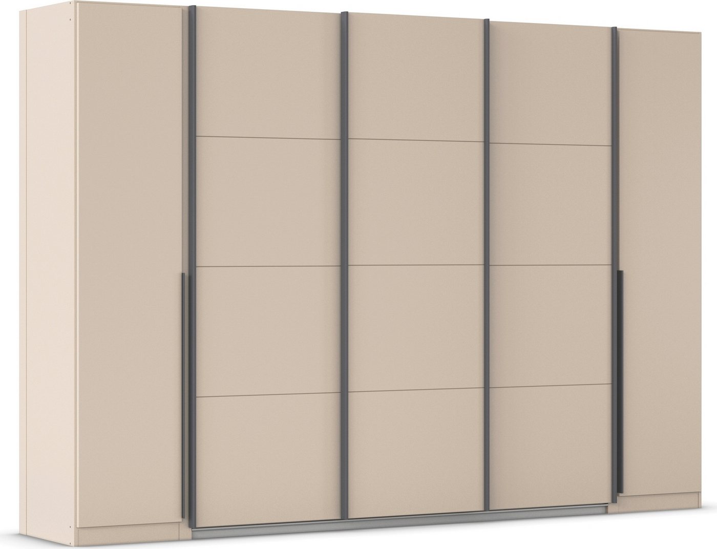 rauch Schwebetürenschrank Agordo (im angesagten Mix aus Dreh- und Schwebetüren) optional mit Spiegel und zwei Griff-Farben MADE IN GERMANY von rauch