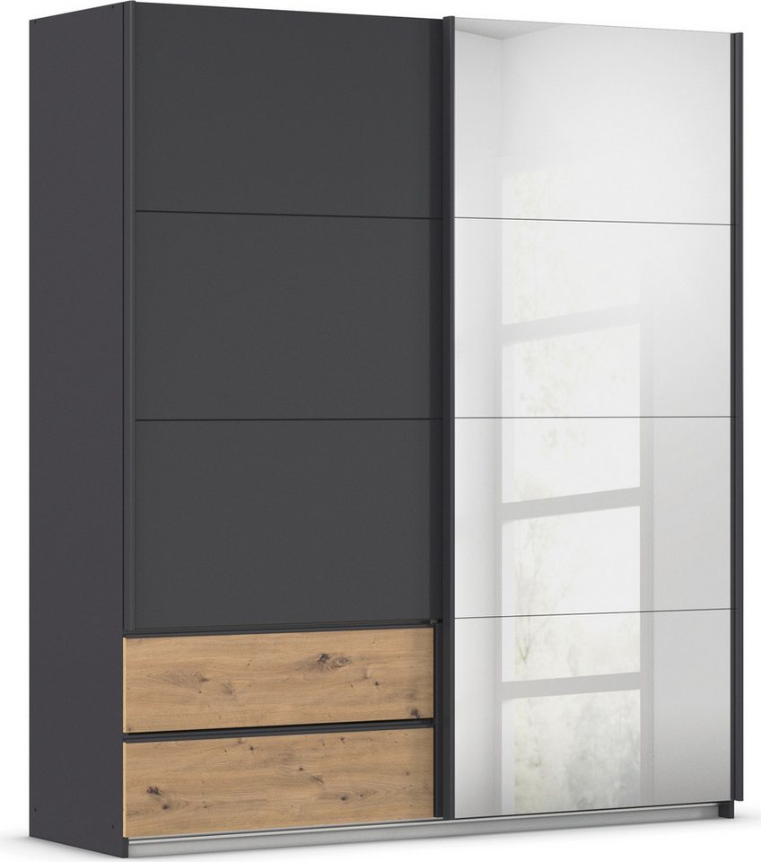 rauch Schwebetürenschrank Kleiderschrank Schrank Garderobe Wäscheschrank ELARA mit Spiegel praktische Schubladen optional farblich abgesetzt MADE IN GERMANY rauch Schwebetürenschrank Kleiderschrank Schrank Garderobe Wäscheschrank ELARA mit Spiegel praktische Schubladen optional farblich abgesetzt MADE IN GERMANY von rauch