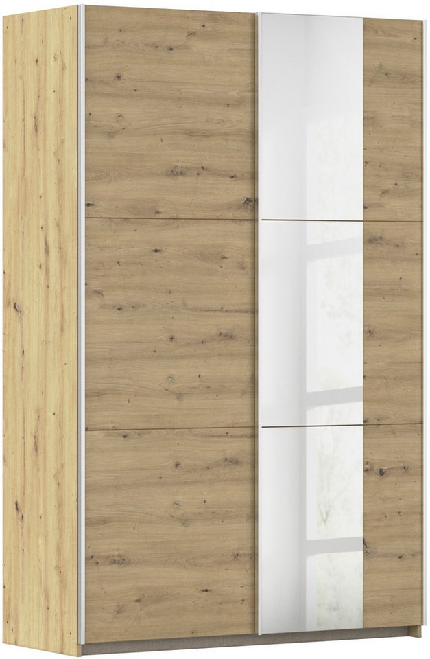 rauch Schwebetürenschrank Kleiderschrank Drehtürenschrank Schrank Garderobe KRONACH TOPSELLER (in 3 Ausstattungen BASIC/CLASSIC/PREMIUM, Breiten 131/175/218/261 cm) optional ohne, mit 1 oder 2 Spiegel, viel Stauraum MADE IN GERMANY von rauch