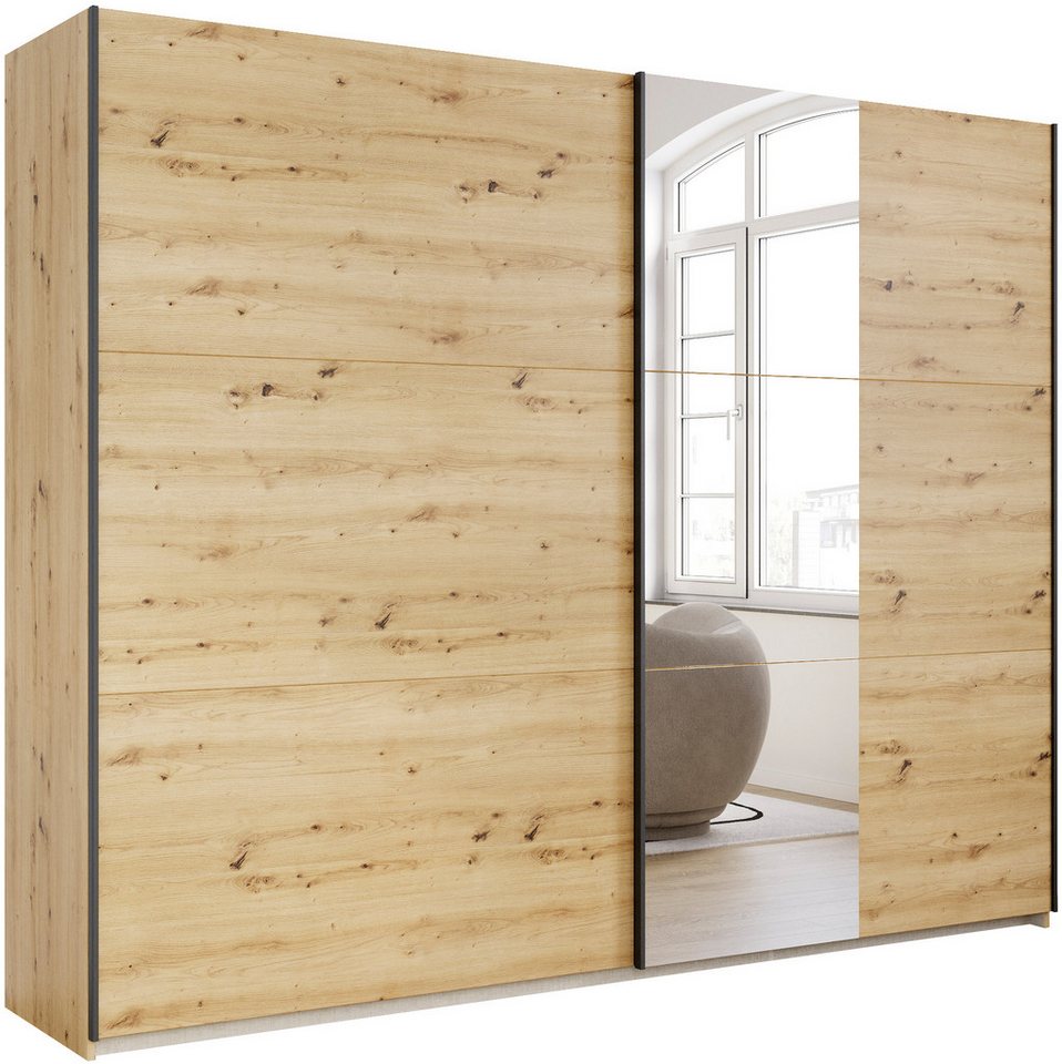 rauch Schwebetürenschrank Kleiderschrank Drehtürenschrank Schrank Garderobe KRONACH TOPSELLER (in 3 Ausstattungen BASIC/CLASSIC/PREMIUM, Breiten 131/175/218/261 cm) optional ohne, mit 1 oder 2 Spiegel, viel Stauraum MADE IN GERMANY von rauch