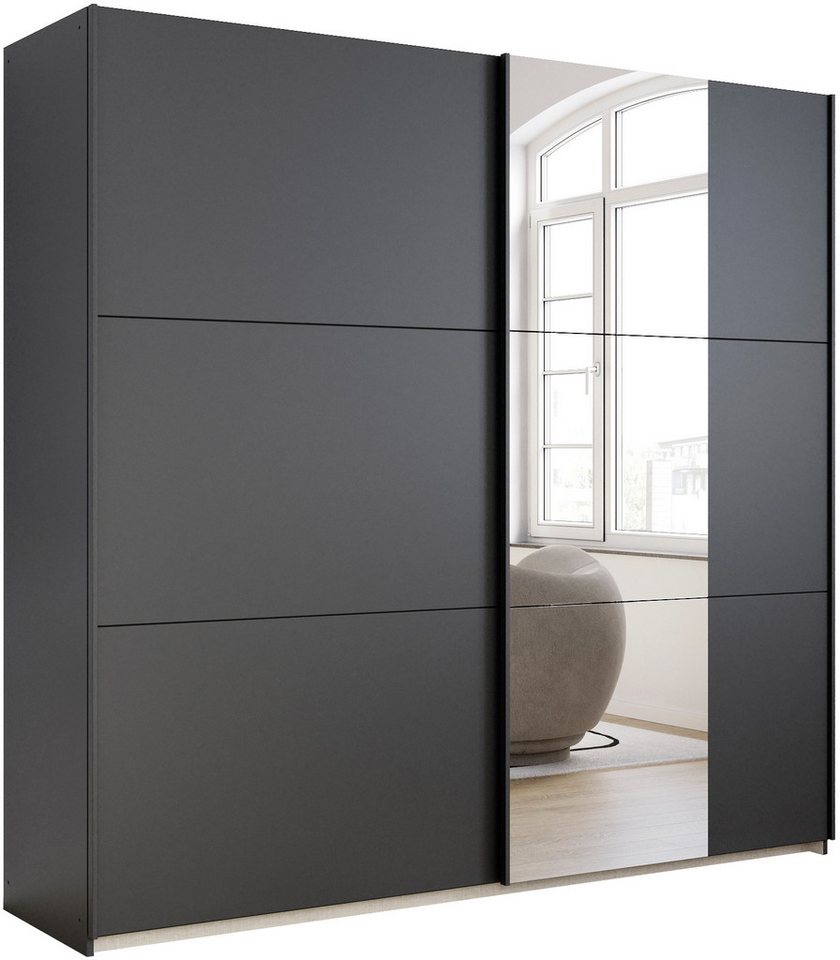 rauch Schwebetürenschrank Kleiderschrank Drehtürenschrank Schrank Garderobe KRONACH TOPSELLER (in 3 Ausstattungen BASIC/CLASSIC/PREMIUM, Breiten 131/175/218/261 cm) optional ohne, mit 1 oder 2 Spiegel, viel Stauraum MADE IN GERMANY von rauch